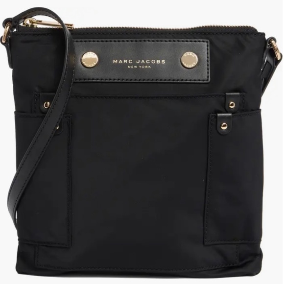 Marc Jacobs Preppy Swing Nylon Crossbody Bag - Black - Picture 1 of 5
